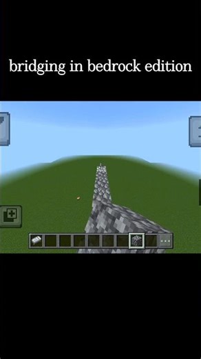 minecraft Java vs bedrock || bridging 🤯 #minecraft