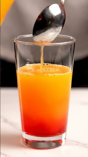 Rainbow Layered Drink Hack: How to Make a Stunning Sunrise Mocktail Using Density!