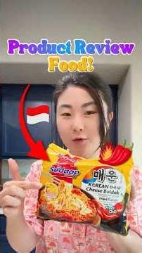 Mi Sedaap 🔥 Korean Cheese Buldak Review #indonesianfood #korean #ramen