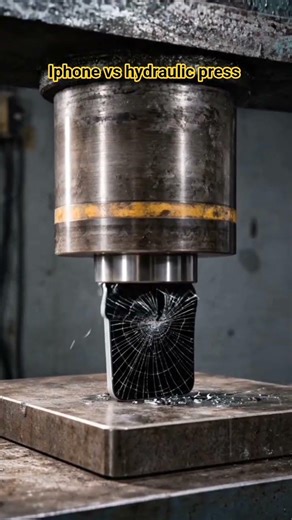 “Don’t Blink 😳 iPhone vs Hydraulic Press”#shorts #hydraulicpress #satisfying #oddlysatisfying