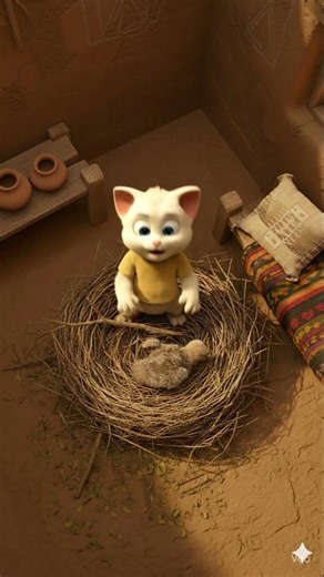 Rescue: White Kitten & Baby Eagle Bond | Heartwarming AI Story 🦅🐱 #inspiringstory