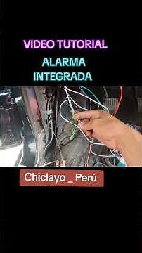 Integrated car alarm with original controls