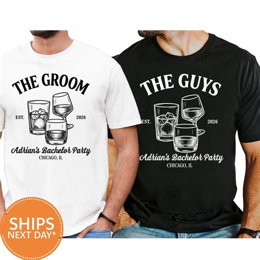 Custom Bachelor Party Shirt, Groom Groomsmen Matching Tee, Guys Trip Weekend Gift - Etsy