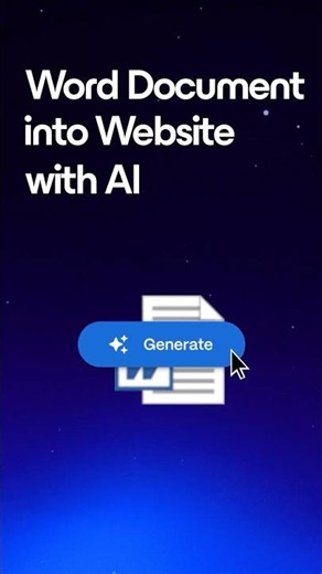 How to build a website from a Word Doc #ai #tutorial #webdesign