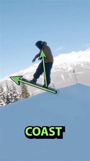 Popping VS Coasting #learntosnowboard