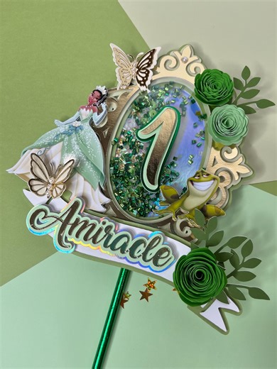 Princess Tiana Cake Topper/ Princess Birthday Party Decor/ Princess Tiana Party Decor - Etsy