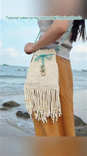 Macrame Phone Bag - Macrame Summer Bag #shorts #macramebag #handmade #bagtutorial #macrame