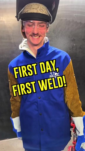 317K views · 1.3K reactions | First day, first weld! #weld #welder #weldingacademy #welderslife #welding #hardworkpaysoff #fyp #foryou | Western Welding Academy | Facebook