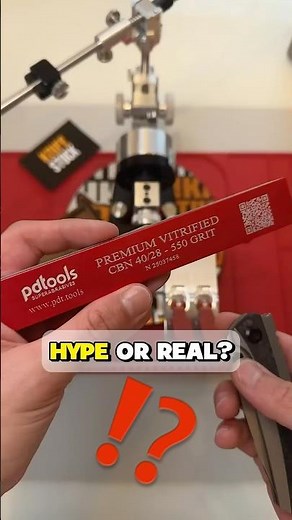 PDT 550 Premium Vitrified Stone from UKSG 🔥 Sharpness Test Fixed angle Sharpening System💀 ​⁠