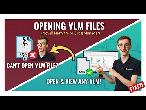 Opening VLM Files (Novell NetWare or CrossManager)