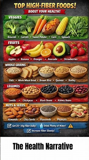 👉 Eat These High Fiber Foods Daily & Transform Your Health! 💪🔥 #foodismedicine #healthfood