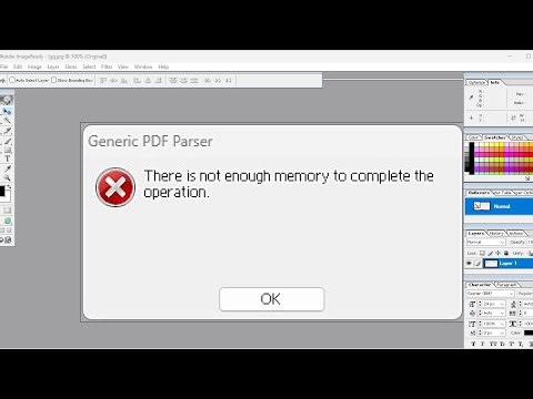 There is Not Enough Memory to Complete The Operation in Photoshop 7.0 | PDF Photoshop Me Kaise Khole