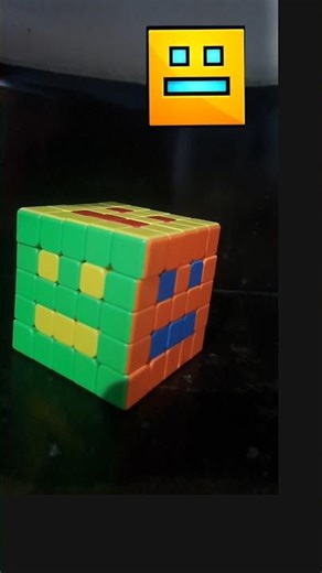 face pattern on 5by5 cube🤩🤩🤩 #rubikscube #cubing