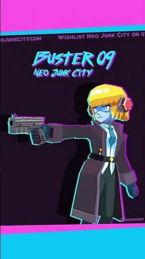 Buster09 from Neo Junk City - Lowpoly showcase #lowpoly #retro #animation #rpg #gaming