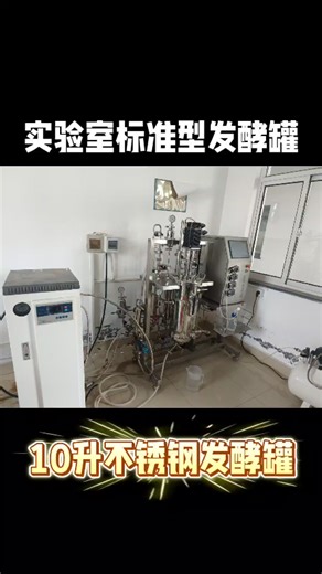 实验室标准10升不锈钢发酵罐#生物医药#绿色生物制造#医美大健康#发酵工艺数据放大验证平台#黄原胶发酵#透明质酸钠发酵#胶原蛋白发酵#普鲁兰多糖发酵工艺