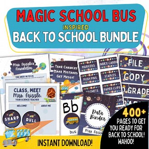 Back to School Classroom Decor Bundle | Magic School Bus Theme