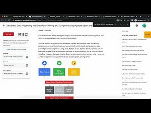 Data Processing with Dataflow - Writing an ETL Pipeline using Apache Beam and Cloud Dataflow(Python)