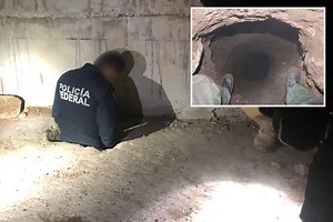 Secret drug-smuggling tunnel spanning 30-feet under US-Mexico border discovered by agents