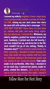 3.5K views · 15 reactions | Moving my elderly neighbor’s lawn—easy, later, just a few minutes!  Grateful to help and make a difference. #CommunityCare #Kindness #HelpingHands | Dream Story | Facebook