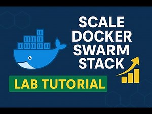 Scale Docker Swarm Stack Like a Pro 🚀 | Hands-On LAB Tutorial for Beginners & Experts
