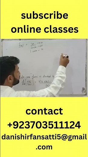 Quotient Rule Example ➗ | Differentiate Step-by-Step in 60 Seconds!