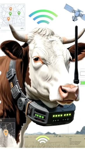 Currentbhau on Instagram: "Cow virtual fencing and Gps coller 🐄🐮"