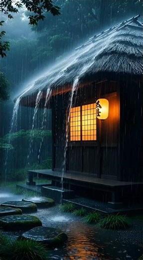 Rain Ambiance | Cozy Cabin Sounds for Sleep & Deep Relaxation | Nature Short