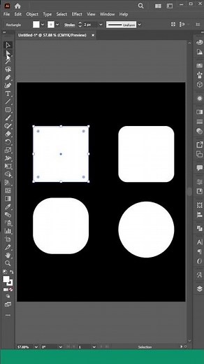 How to use Rounded Rectangle Tool in Adobe Illustrator (Part23)