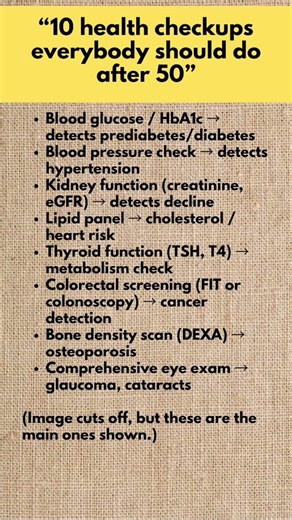 Health Tests After 50—What You Actually Need #wellnesstips