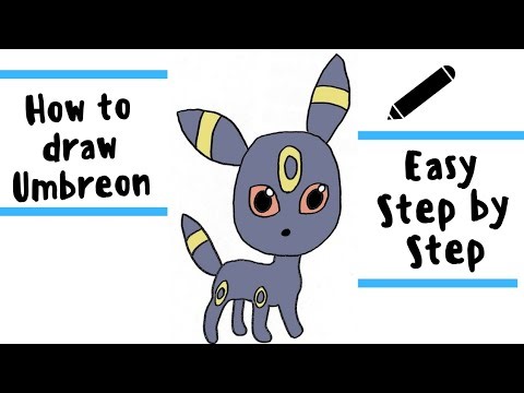 How to Draw Umbreon | Pokémon