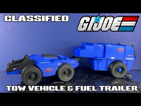 G.I. Joe Classified Tow Vehicle and Fuel Trailer (3d Printed)