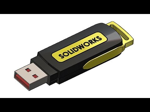 ⚡SOLIDWORKS TUTORIAL #9 || Design a USB pen drive in solidworks.