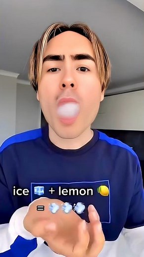 How to make smoke using ice and lemon 🍋