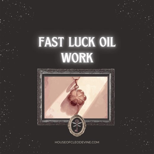 Fast Luck Oil Work | Quick Wins and Blessings | Instant Fortune | Digital PDF Good Luck Spell Service - Etsy
