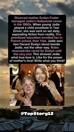JODIE FOSTERS MOM LIFE LESSON PAYS BACK. Evelyn Foster. #shorts #celebrity #hollywood