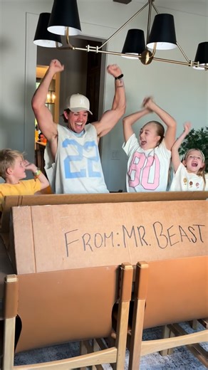 Cole LaBrant | My kids were pretty excited about this giant mystery box that showed up from Mr Beast. And even more excited about what was inside of it😋... | Instagram