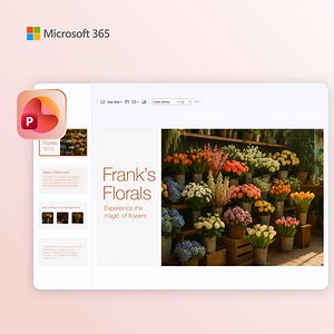 Create bold visuals using simple prompts with Image Generation in PowerPoint. | Microsoft 365