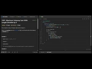 LeetCode 3381. Maximum Subarray Sum With Length Divisible by K