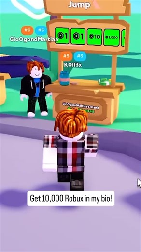 Ooferrr on Instagram: "1 Robux = 1 Jump 🦘 - Get 10,000 Robux in my bio. #roblox #robloxgamer #robux"