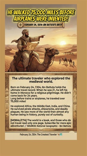He Traveled 75,000 Miles Before Airplanes Existed – The Greatest Traveler in History