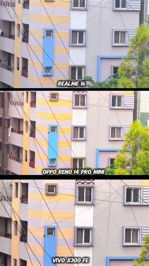Vivo x300 Fe vs Realme 16 vs Oppo Reno 14 Pro mini Photography Test Camera Compare Battle video 2026