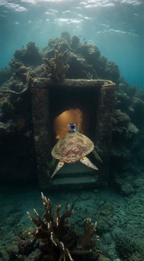 Sea Turtle POV 🐢 Ocean Mission Begins | GoPro Adventure 🌊