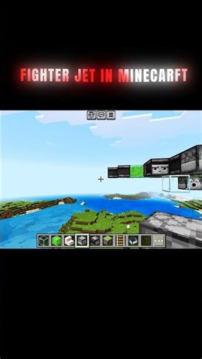 Fighter Jet In Minecraft 🪖 #shorts #minecraft #fighterjet #(KP) PUCHKU-gaming