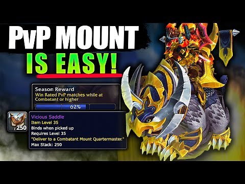 How to Get Seasonal PvP Mount & Vicious Saddle FAST (1 DAY) ! Easy FARM! WoW Dragofnlight Guide