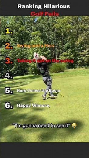 Ranking the Most Embarrassing Golf Fails #golf #funny #fails