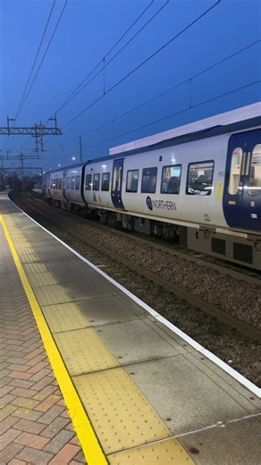 Northern service class 195 departing from Chorley train station with a 1 tone #trainspotting
