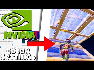 The BEST Fortnite NVIDIA Control Panel Color Settings + Game Color Settings (FORTNITE CHAPTER 6)