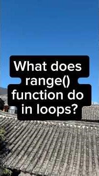 What does range() do in loops? #Python #pythonforkids #kidscoding