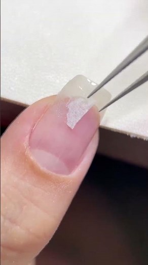 💅 How to fix a broken nail ✋ Fiberglass Wrap #nailtutorial #brokennail #nailtech #nycnails #nails
