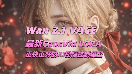 VACE 14B + CausVid LORA-更快更好的AI视频控制模型-附工作流和模型！_哔哩哔哩_bilibili